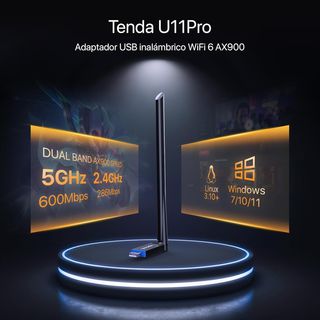Tenda U11 Pro WiFi 6 WLAN Stick AX900, Dual Band 9