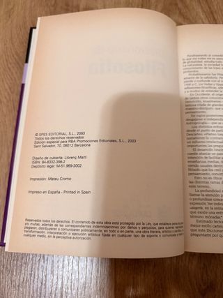 Diccionario de Filosofía Larousse