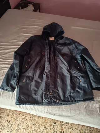 Abrigo de invierno poliéster azul