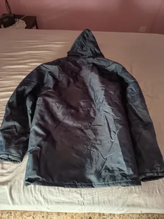 Abrigo de invierno poliéster azul