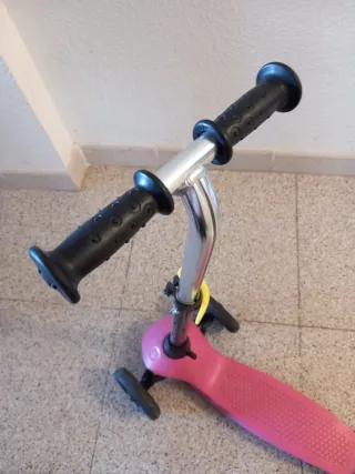 Patinete infantil 3 ruedas Oxelo B1 rosa amarillo