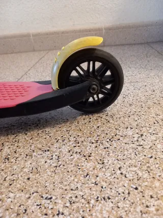 Patinete infantil 3 ruedas Oxelo B1 rosa amarillo