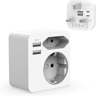 Hoppac Adaptador Enchufe Americano,6 en 1 Adaptado