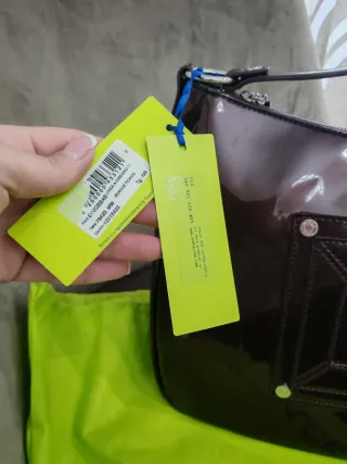 Borsa Armani Jeans marrone lucida