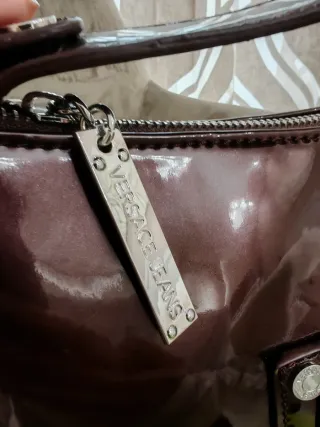 Borsa Armani Jeans marrone lucida