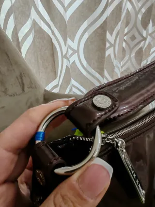 Borsa Armani Jeans marrone lucida