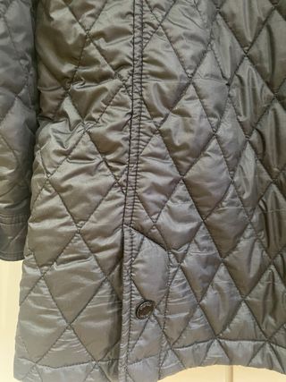 Chaqueta acolchada hombre gris invierno