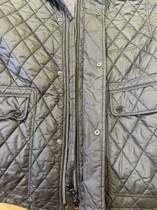 Chaqueta acolchada hombre gris invierno