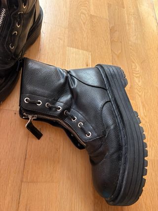 Botines negros Pull&Bear plataforma