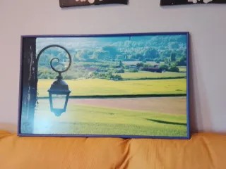 Cuadro paisaje farola