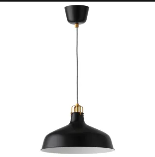 Lámpara IKEA RANARP Negra y Dorada