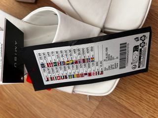 Sandalias tacón AMISU blancas talla 36