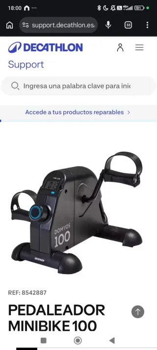 Minibicicletta statica Decathlon
