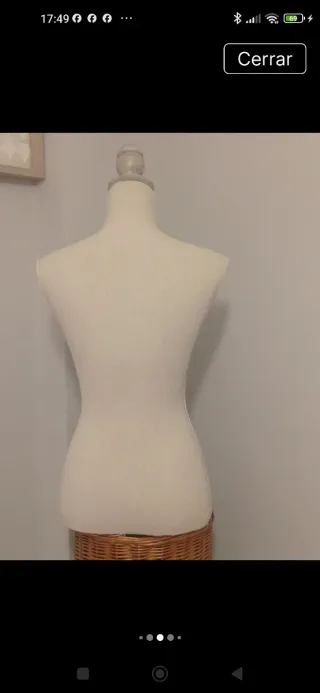 Busto Maniquí Costura Vintage