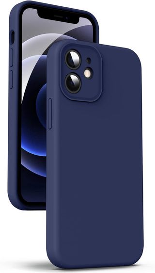 Supdeal Funda de Silicona Líquida para iPhone 12,
