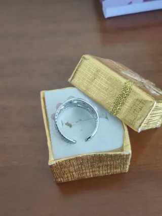 Anello Acciaio Quarzo Rosa Regolabile