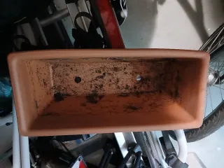 Maceta Rectangular Terracota con Plato