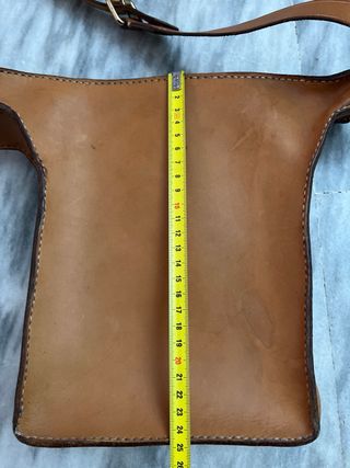 Bolso de cintura de cuero genuino