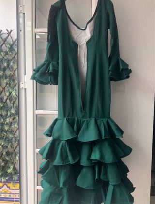 Traje de flamenca verde