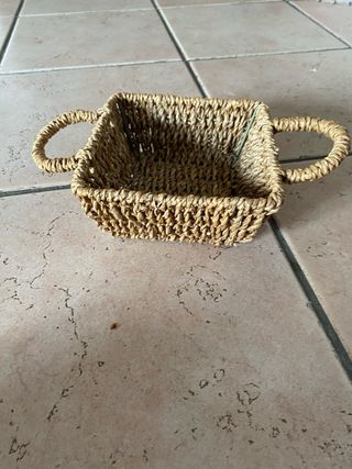 Porta asciugamani ospiti in vimini