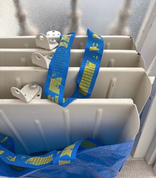 Sistema de almacenaje abierto blanco