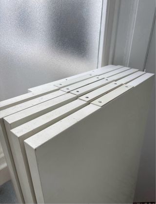 Sistema de almacenaje abierto blanco