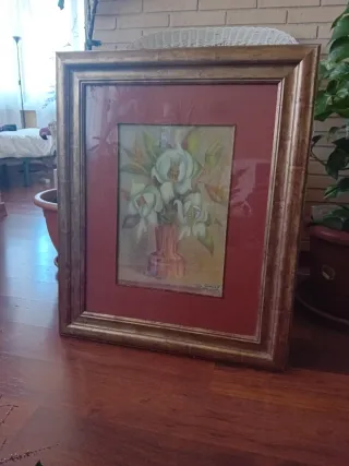 Cuadro magnolias blancas