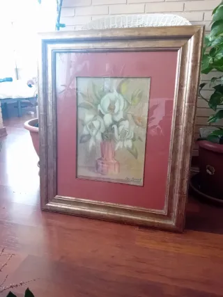 Cuadro magnolias blancas