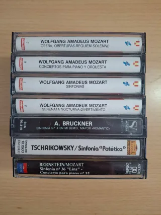 7 Cintas Cassette Música Clásica