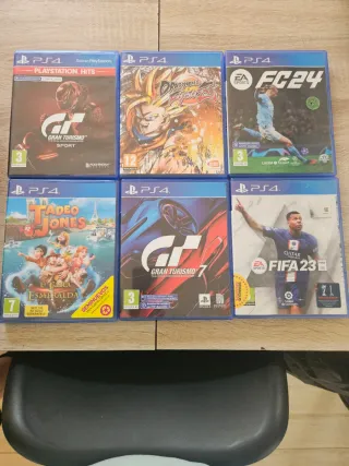 PS4 1TB + 2 Mandos + Cargador + 6 Juegos