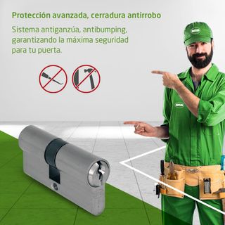 AMIG - Cilindro para Cerradura - Medida: 80 mm (40