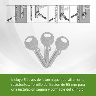 AMIG - Cilindro para Cerradura - Medida: 80 mm (40