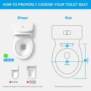 Ibergrif M41002 Tapa wc, Asiento de Inodoro de Cie
