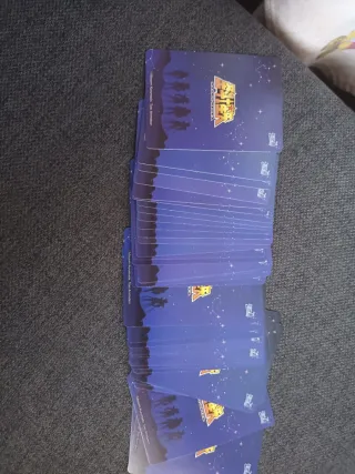 34 Cartas Saint Seiya Kaiyou fondo siluetas