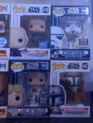 Funko Pop Star Wars y Dragon Ball