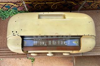 Rádio RCA VICTOR Vintage Beige y Marrón