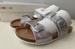 Sandalias Geox Plata Nuevas