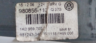 MOTOR ELEVALUNAS TRASERO IZQUIERDO VOLKSWAGEN PAS