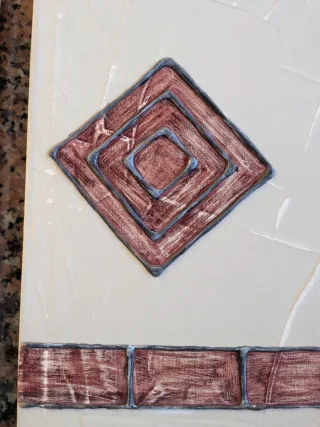 Cuadros de relieve madera y papel