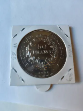 Moneda Francia 1976 Plata