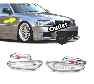 KJ INTERMITENTES BMW E46 01-05 LATERALES LED CROMADO R018081