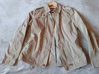 Gabardina Massimo Dutti Beige Talla XS