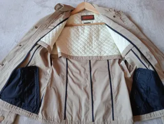 Gabardina Massimo Dutti Beige Talla XS