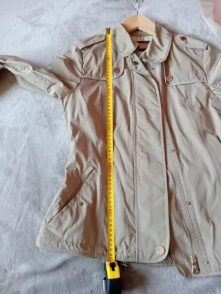 Gabardina Massimo Dutti Beige Talla XS