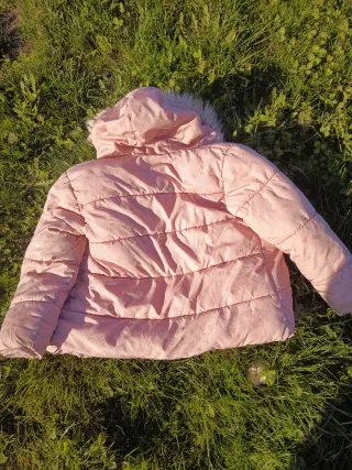 Abrigo niña rosa talla 7-8 años