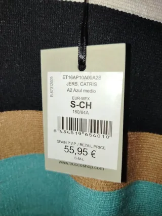 Jersey Trucco Rayas Talla S/M