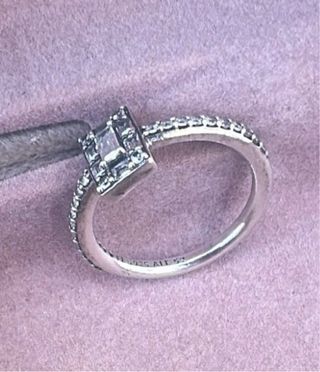 Anillo pandora  Plata y pendientes Forevera juego