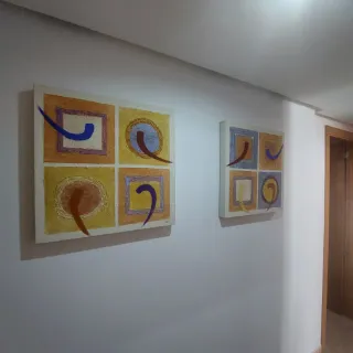 Set 2 Cuadros Decorativos Abstractos