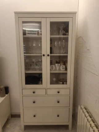 Conjunto Mueble TV y Vitrina Hemnes