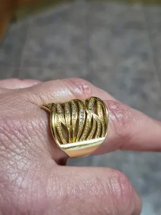 Anillo Vintage Chapado en Oro